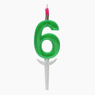 6 No. Plastic Candle ALL PARTY SUPPLIES Pretty UR Party