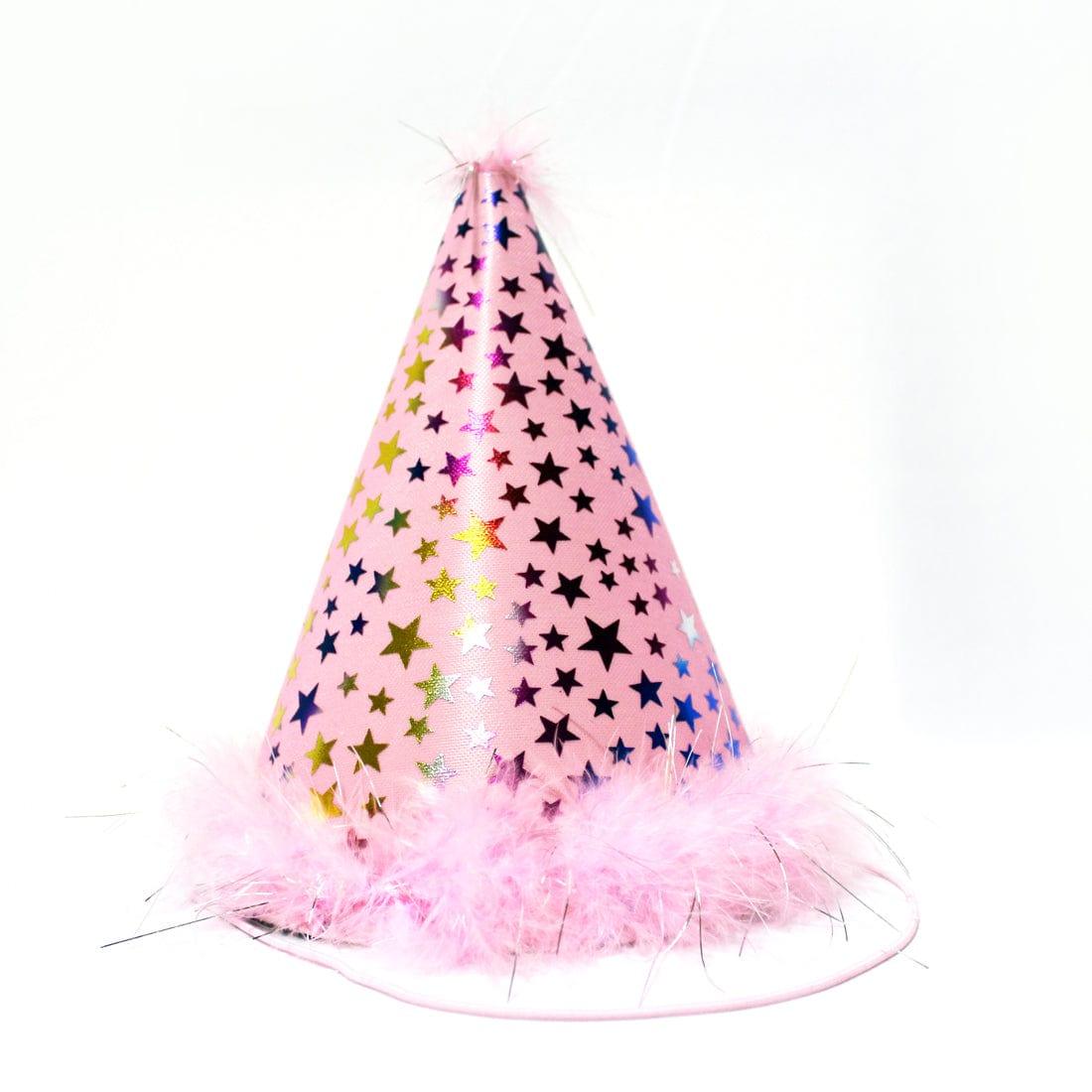 Pink Stars Birthday Cap ACCESSORIES Pretty UR Party