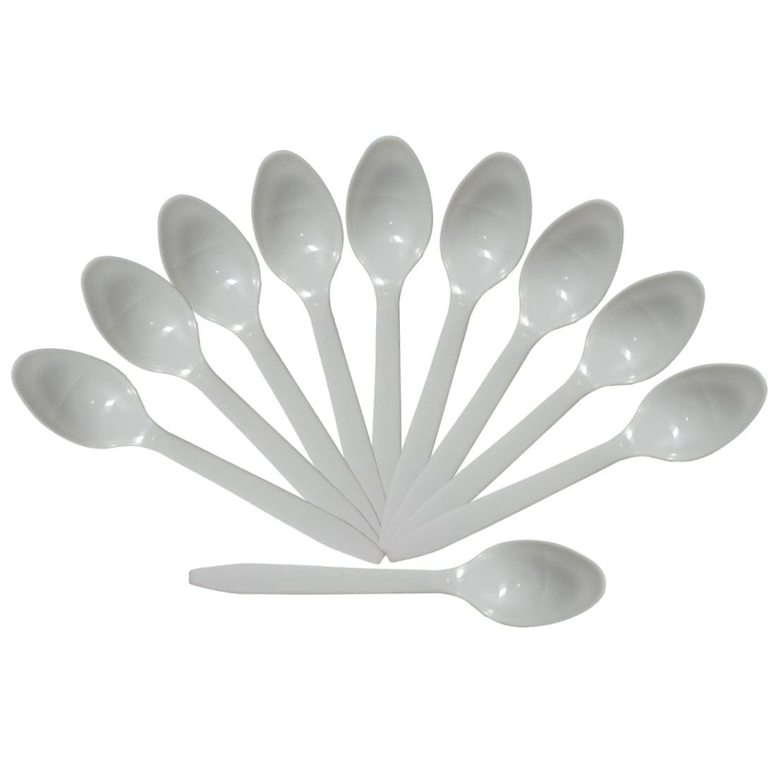 White Plastic Spoons - Pack of 20 THEME PARTIES Pretty UR Party