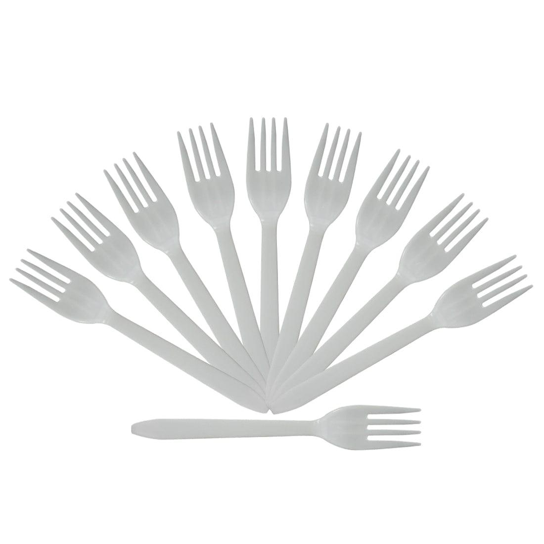 White Plastic Forks - Pack of 20 THEME PARTIES Pretty UR Party