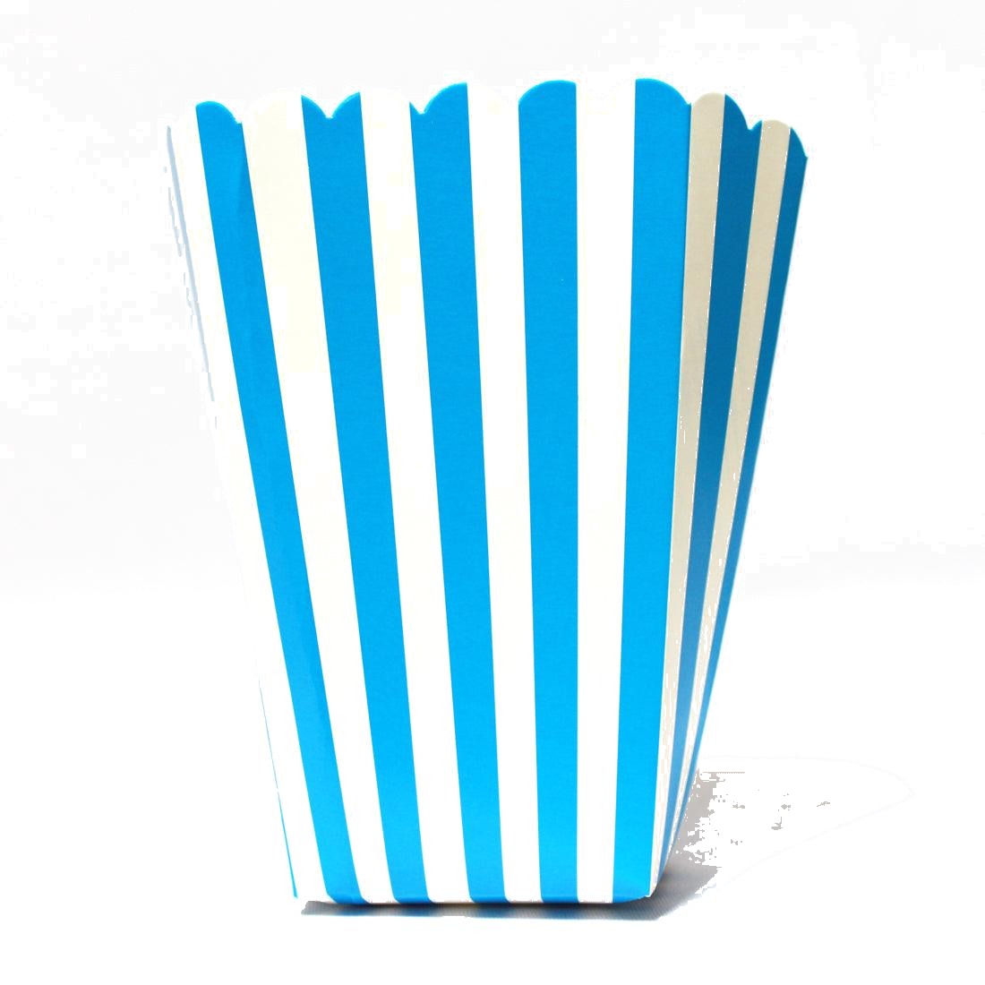 Blue Stripes Popcorn Box - Pack of 10