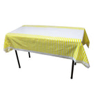 Yellow Stripes Table cover - Disposable THEME PARTIES Pretty UR Party