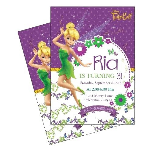 Tinkerbell Invitations — image 2