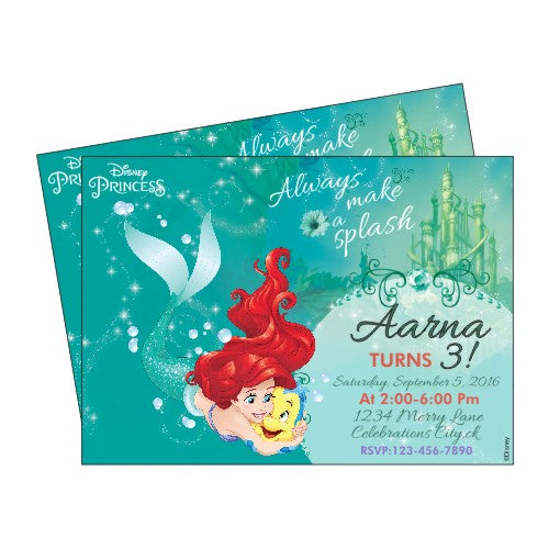 Ariel the Mermaid Invitations ALL PARTY SUPPLIES Pretty UR Party
