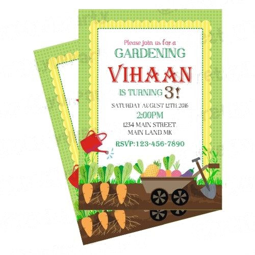 Gardening Theme Invitations — image 2