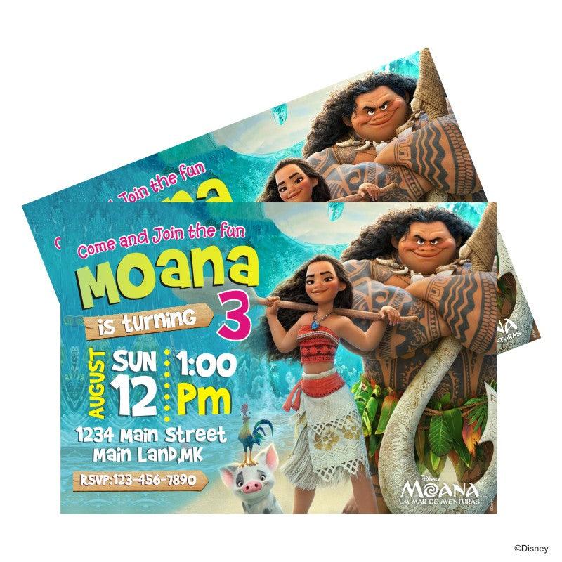 Moana Theme Invitations ALL PARTY SUPPLIES Pretty UR Party