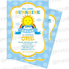 Sunshine Theme Invitations ALL PARTY SUPPLIES Pretty UR Party