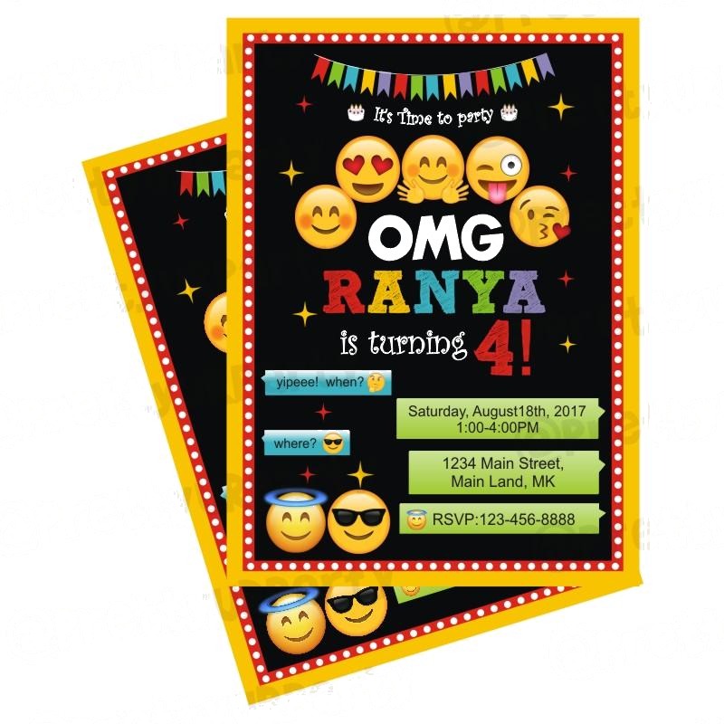 Emoji Theme E-Invitations — image 2