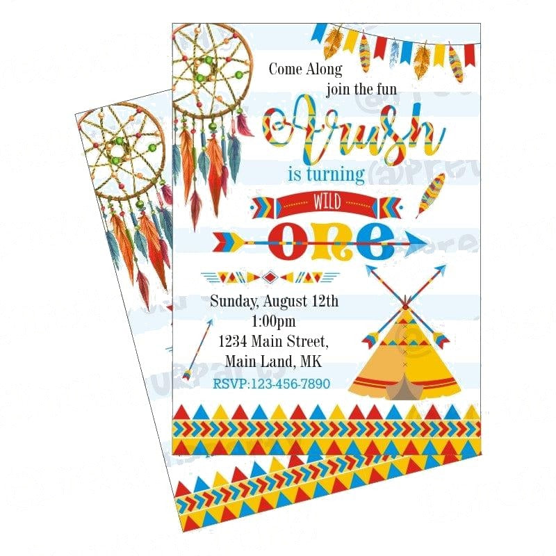 Wild One Theme Invitations — image 2