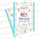Ice Cream Theme E-Invitations ALL PARTY SUPPLIES Pretty UR Party