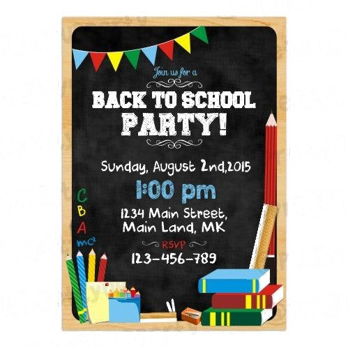 Back to School Invitations