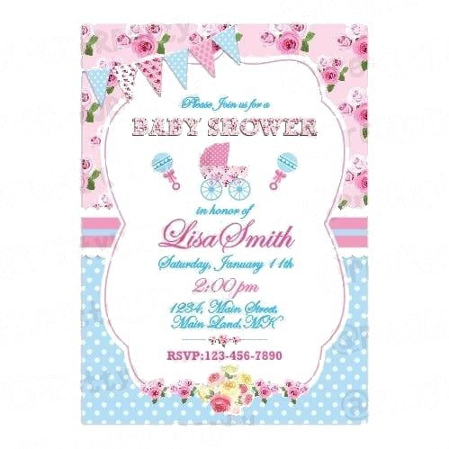 Shabby Chic Theme E-Invitations