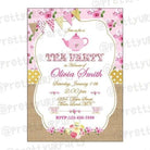 Tea Party Theme E-Invitations THEME PARTIES Pretty UR Party