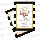 50th Birthday Theme E-Invitations ALL PARTY SUPPLIES Pretty UR Party