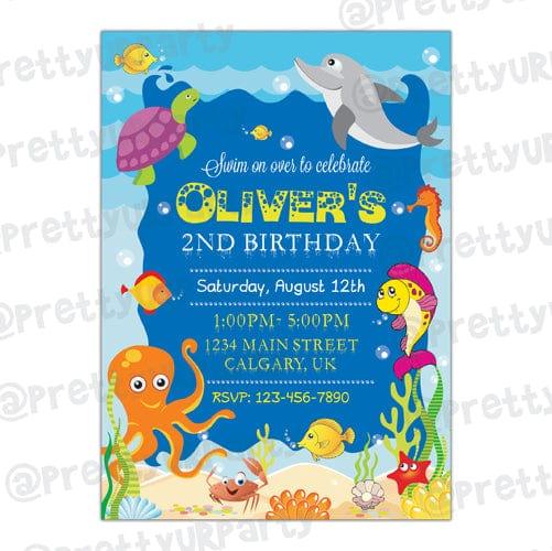 Under the Sea Invitations THEME PARTIES Pretty UR Party Default Title