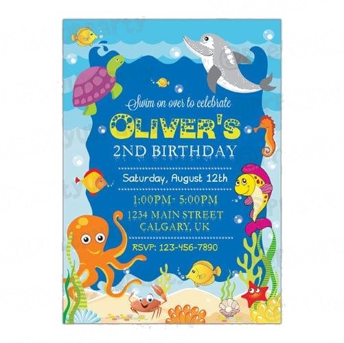Under the Sea Invitations