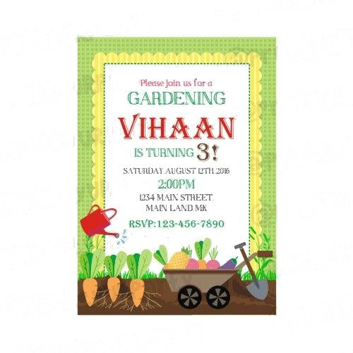 Gardening Theme E-Invitations