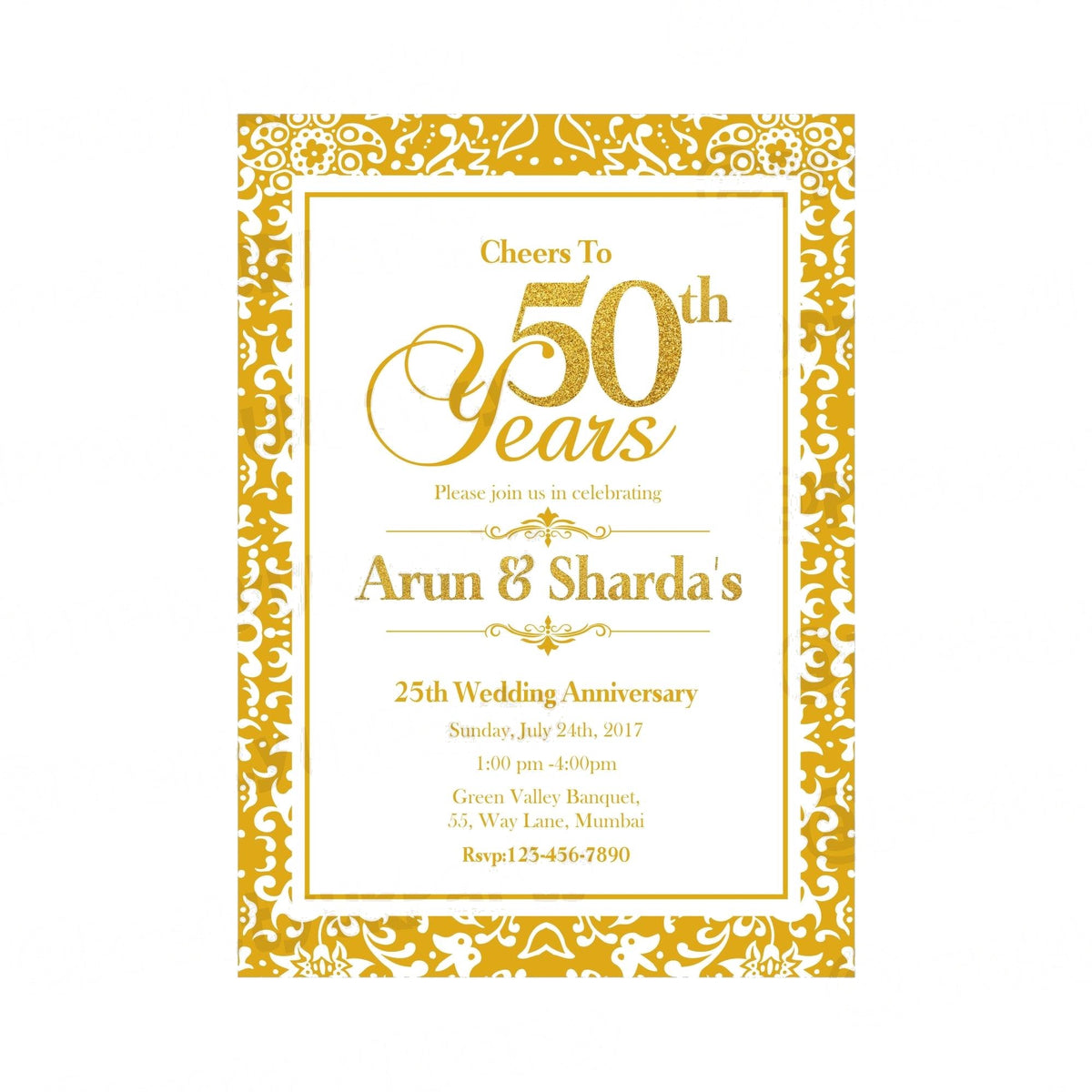 50th Anniversary Theme E-Invitations