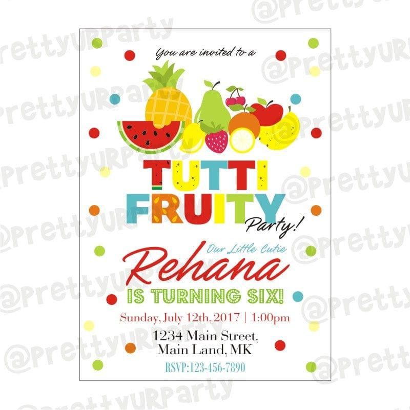 Tutti Fruity Theme Invitations ALL PARTY SUPPLIES Pretty UR Party Default Title