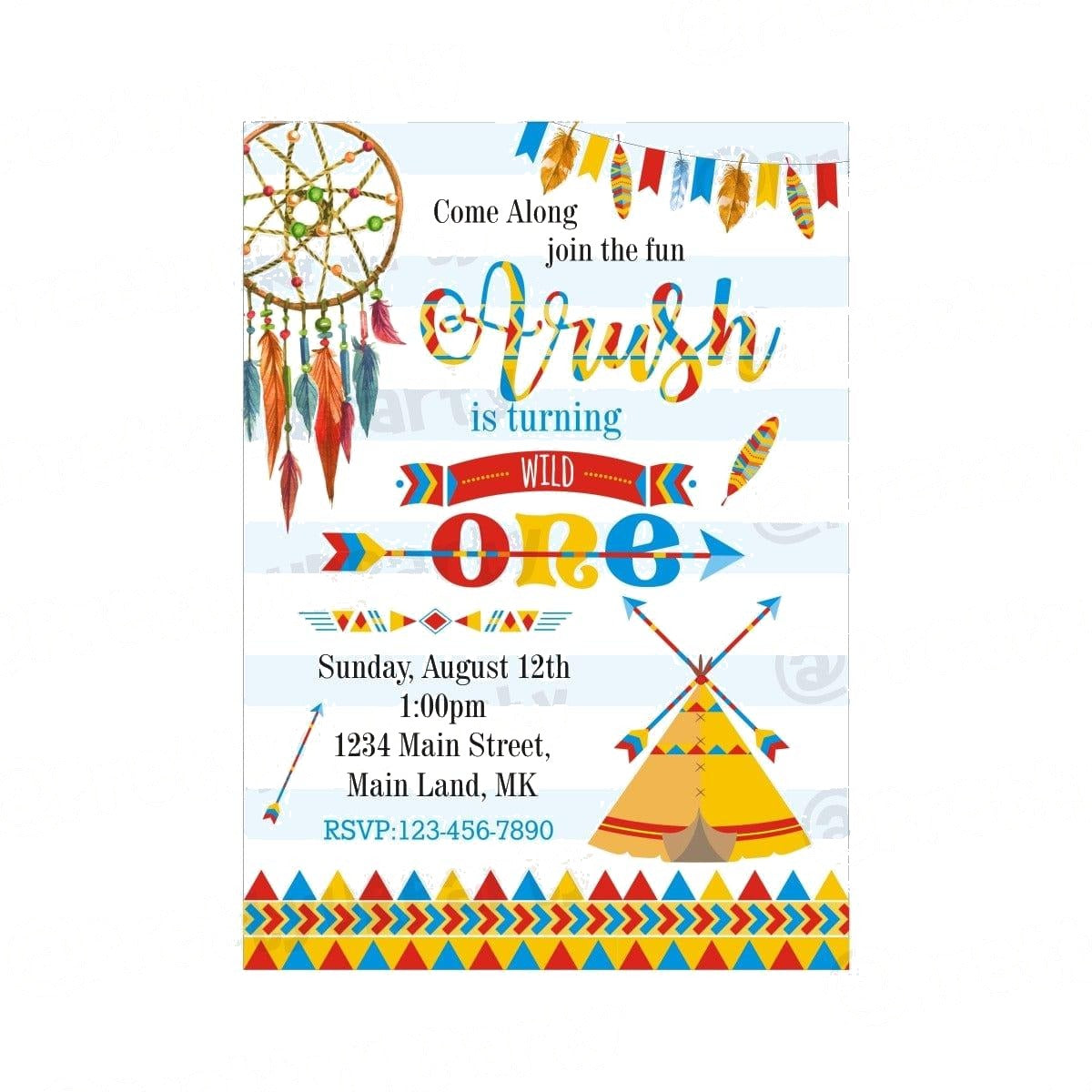 Wild One Theme E-Invitations