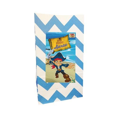 Captain Jake and the Neverland Popcorn Bag - Pack of 10 ACCESSORIES Pretty UR Party With Name