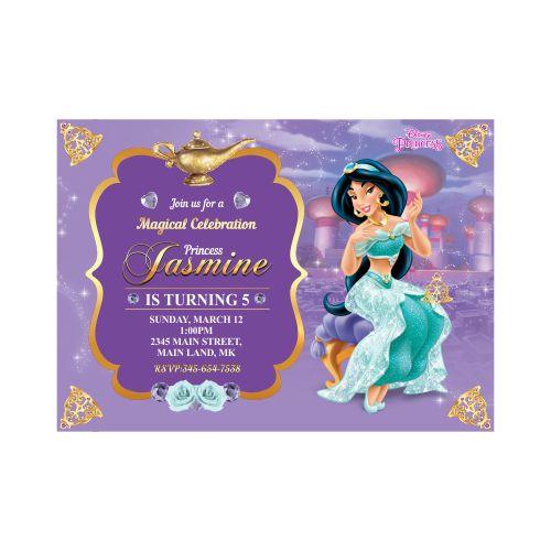 Jasmine and Aladdin Theme Invitations ALL PARTY SUPPLIES Pretty UR Party Default Title