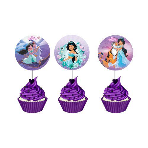 Jasmine and Aladdin Theme Cupcake / Food Toppers THEME PARTIES Pretty UR Party