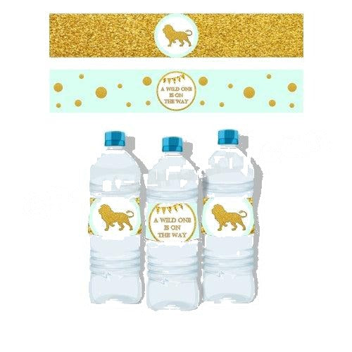Jungle Baby Shower Bottle Labels