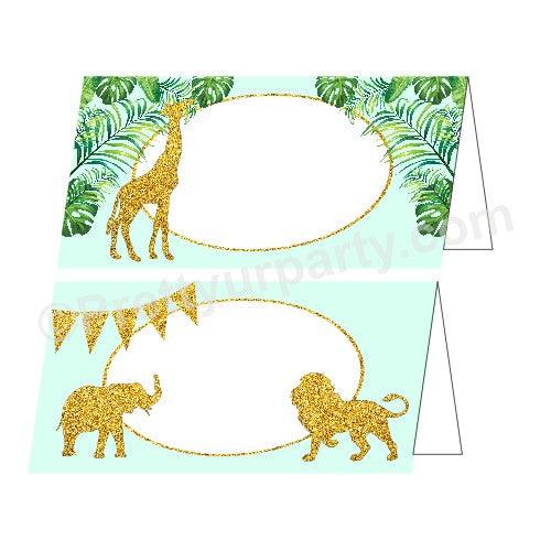 Jungle Baby Shower Food Labels / Buffet Table Cards BABY SHOWER Pretty UR Party Default Title