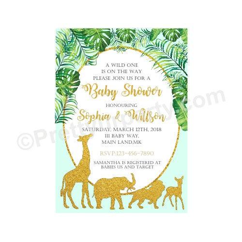 Jungle Baby Shower Invitations BABY SHOWER Pretty UR Party Default Title