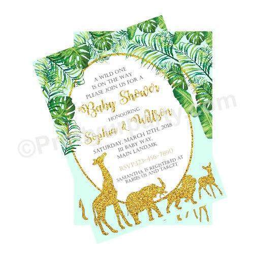 Jungle Baby Shower E-Invitations BABY SHOWER Pretty UR Party