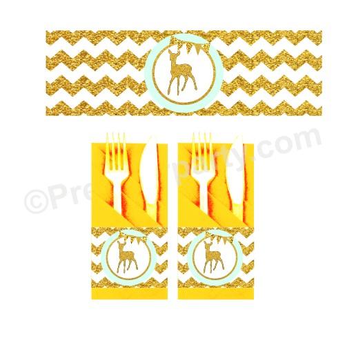 Jungle Baby Shower Napkin Rings BABY SHOWER Pretty UR Party Default Title