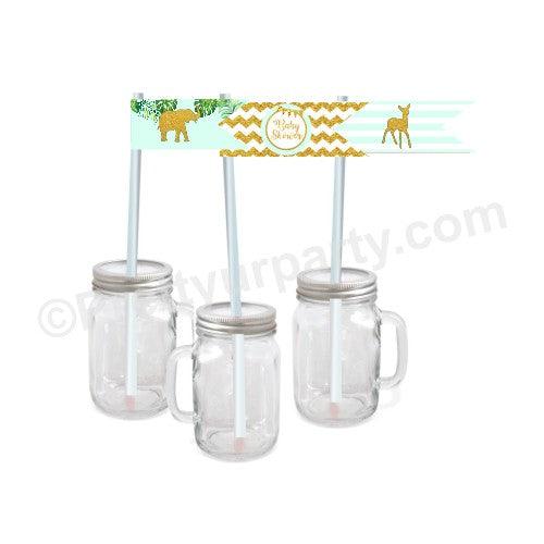 Jungle Baby Shower Straws BABY SHOWER Pretty UR Party