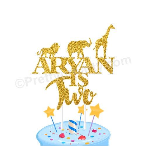 Jungle Theme Cake Topper THEME PARTIES Pretty UR Party