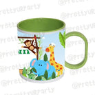 Personalised Inside Colour Jungle Mug THEME PARTIES Pretty UR Party