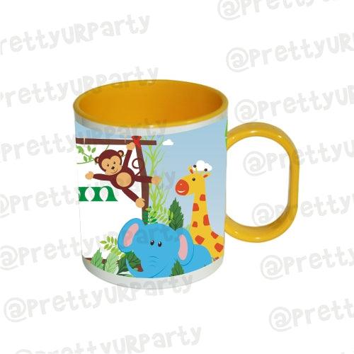 Personalised Inside Colour Jungle Mug THEME PARTIES Pretty UR Party