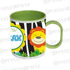 Personalised Inside Colour Jungle Mug 01 THEME PARTIES Pretty UR Party