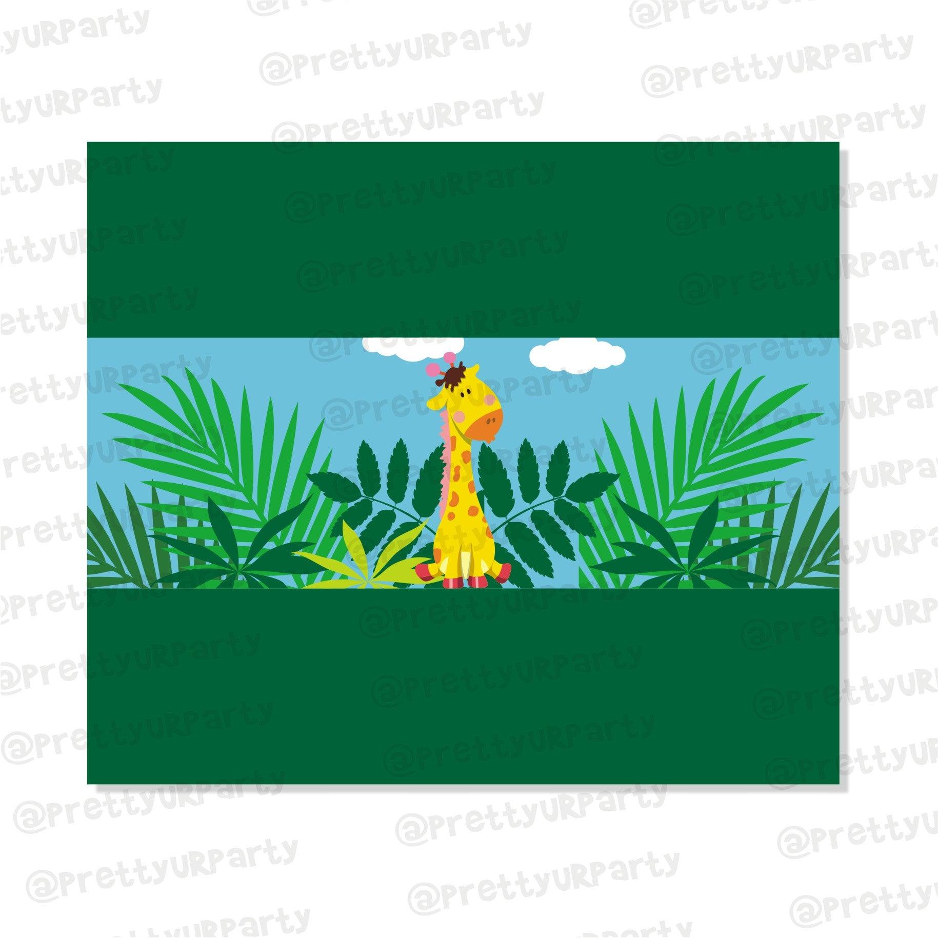 Jungle Chocolate Wrappers THEME PARTIES Pretty UR Party Default Title