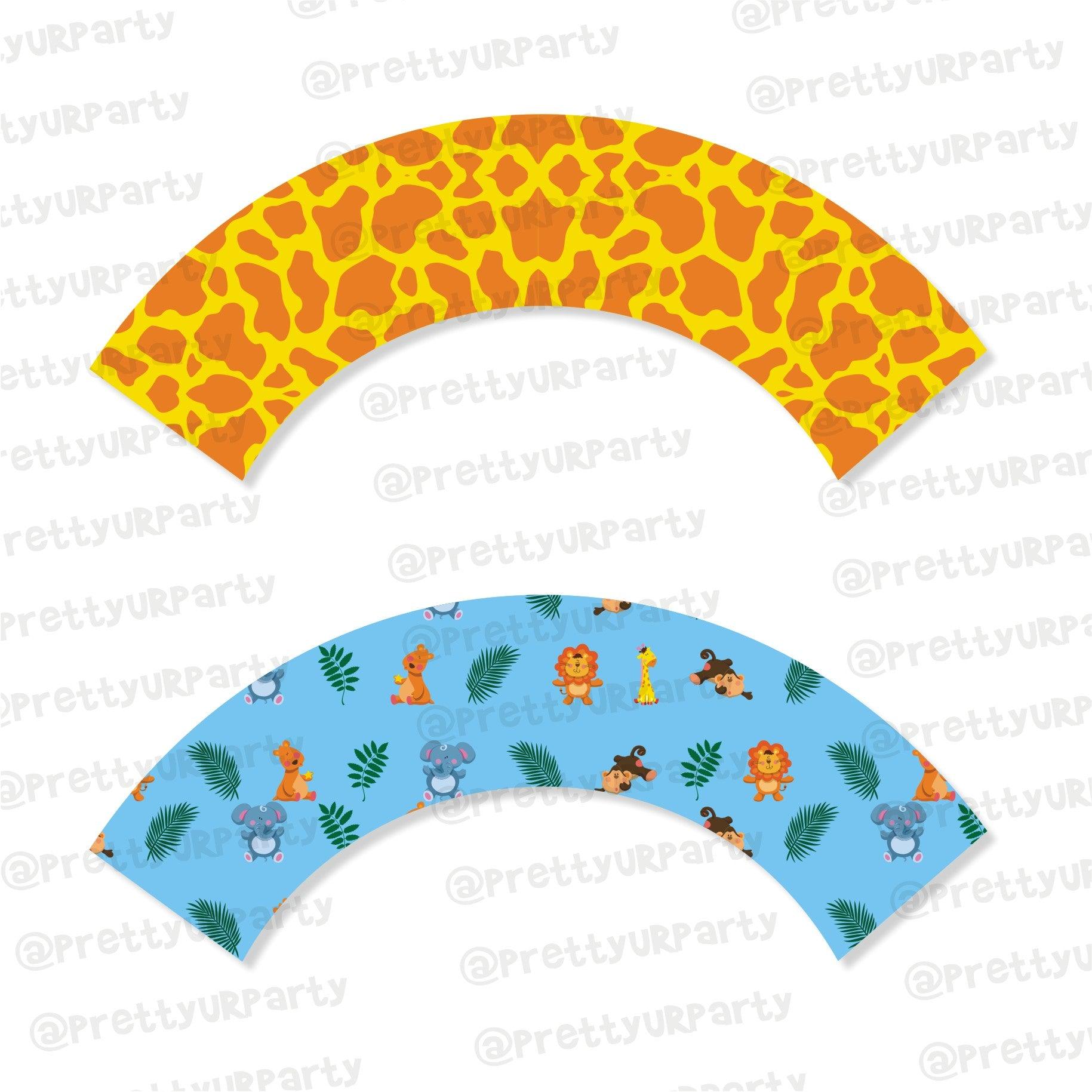 Jungle Cupcake Wrappers THEME PARTIES Pretty UR Party Default Title