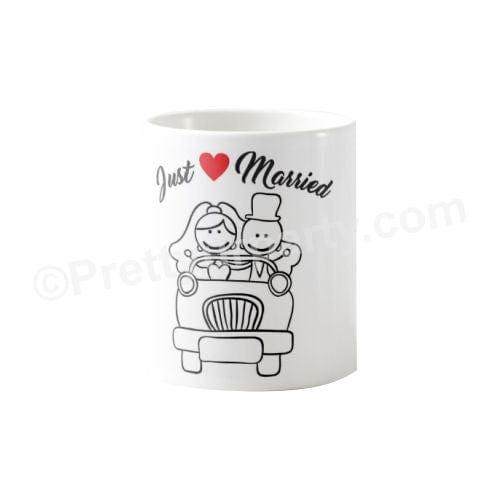 Personalized Just Married Bridal Shower Mug ALL PARTY SUPPLIES Pretty UR Party