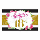 Kate Spade Theme Backdrop PERSONALISED Pretty UR Party Default Title