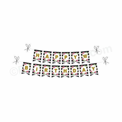 Kate Spade Theme Bunting THEME PARTIES Pretty UR Party Default Title