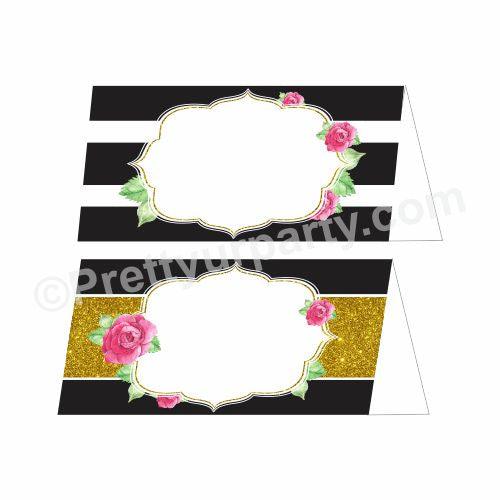 Kate Spade Theme Food Labels / Buffet Table Cards THEME PARTIES Pretty UR Party Default Title