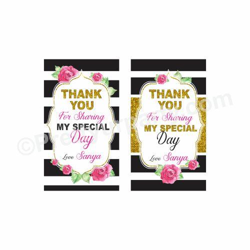 Kate Spade Theme Thank you Tags THEME PARTIES Pretty UR Party Default Title