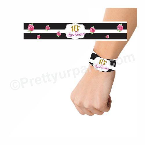 Kate Spade Theme Wrist Bands - Pack of 10 THEME PARTIES Pretty UR Party Default Title