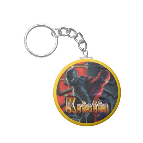 Personalised Spiderman Keychain THEME PARTIES Pretty UR Party