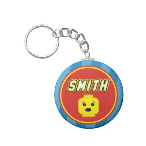 Personalised Lego Inspired Keychain THEME PARTIES Pretty UR Party