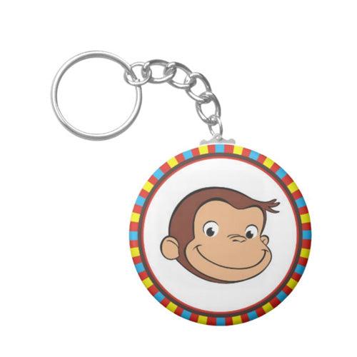Personalised Curious George Keychain THEME PARTIES Pretty UR Party Default Title