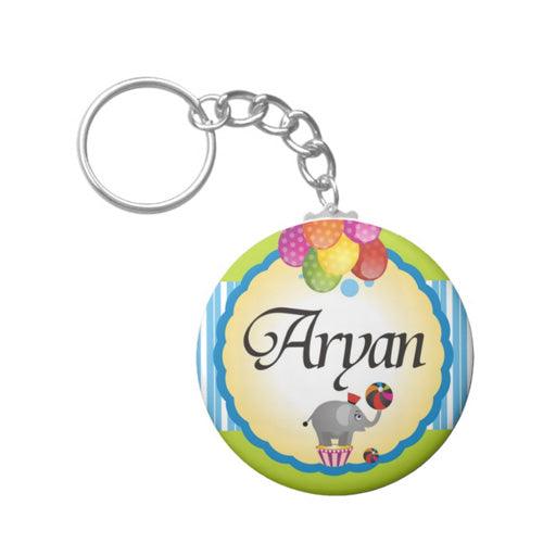 Personalised Circus Keychain THEME PARTIES Pretty UR Party