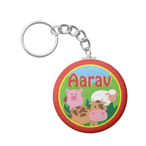 Personalised Farm Friends Keychain THEME PARTIES Pretty UR Party